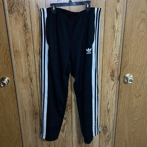 Button down adidas pants